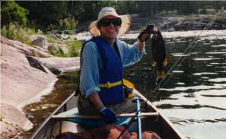 Beth with Small Mouth Bass