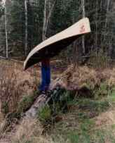 Ken portaging in Canada