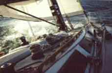 Sailing 'Havoc' close to the wind